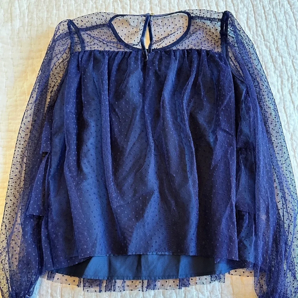 J.Crew Girls' Ruffle Tulle Top - Size XL